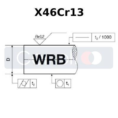 TYČ WRB20h6L-200mm NEREZ X46Cr13