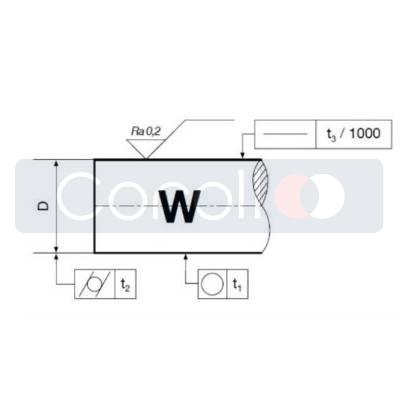 tyč W40h6L-730mm