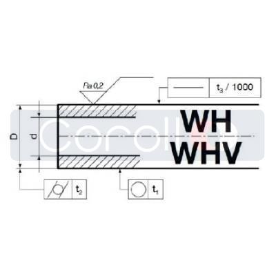 TYČ WH30H6X18,30L-200MM DUTÁ