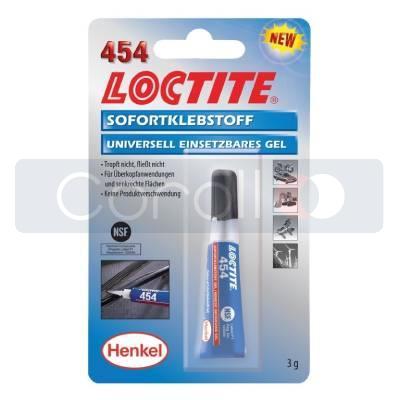 LOCTITE 454 /3g, vteřinové lepidlo - gel-blistr